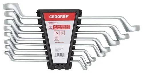 Double ring spanner set SW6-22 mm 8-piece