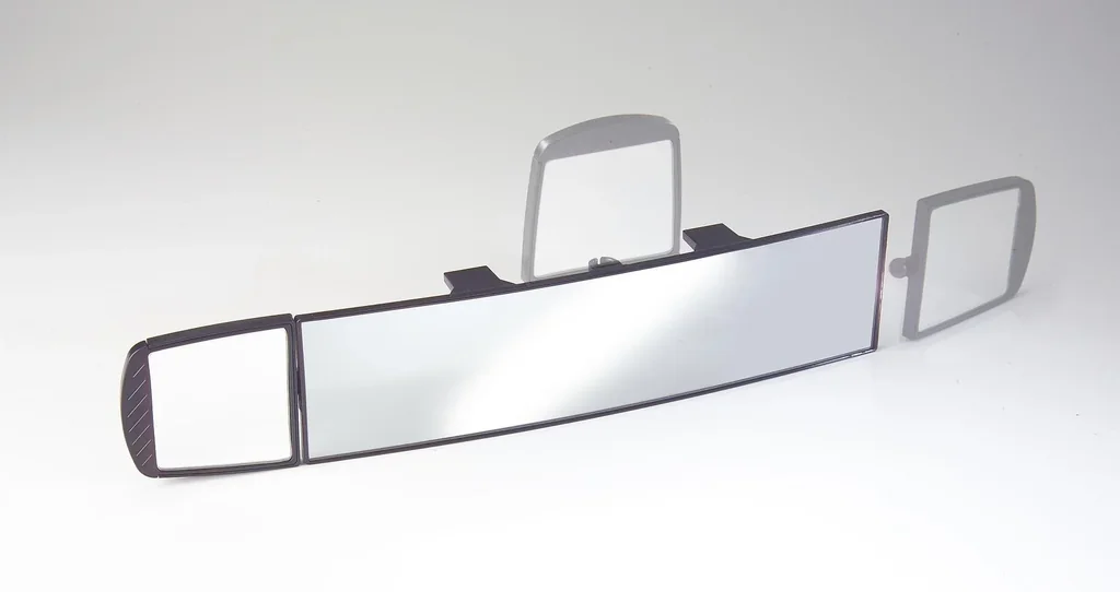 Wide-angle mirror with additional mirror