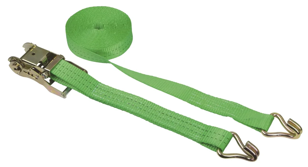Ratchet lashing strap with claw hook, 2-part, 6 m
