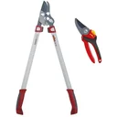2-piece tree pruning set Comfortplus 75cm branch shears and garden shears