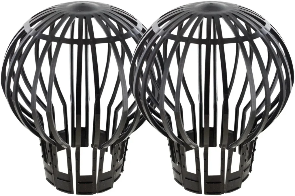 Set of 2 rain pipe grilles