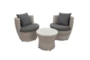 Balcony seating group Tosca/Mican 3-piece