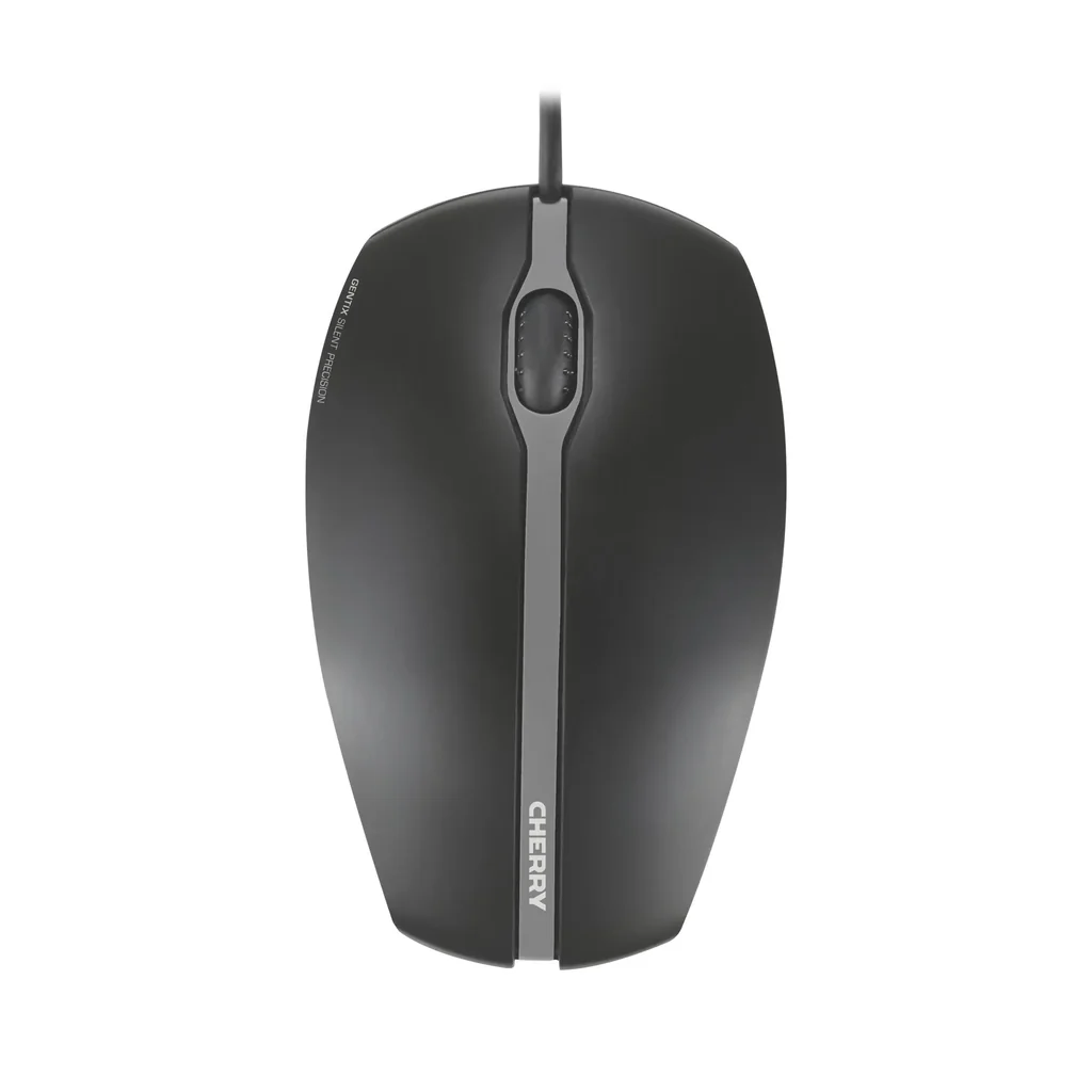 Wired mouse GENTIX SILENT black