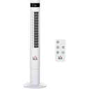 Tower fan with remote control white
