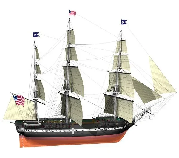 USS Constitution construction kit
