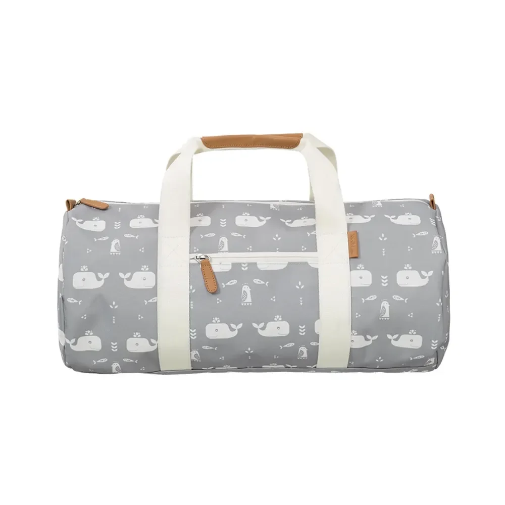 Fresk sports bag children, children's travel bag, swimming bag children - whale gray