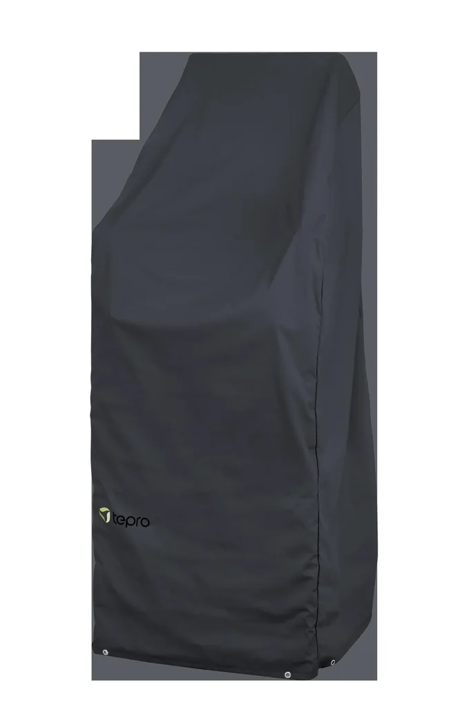 Cover for stackable/garden chairs, black