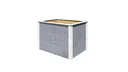 Modular raised bed, wall thickness 21 mm, grey, 100 x 71 x 69 cm