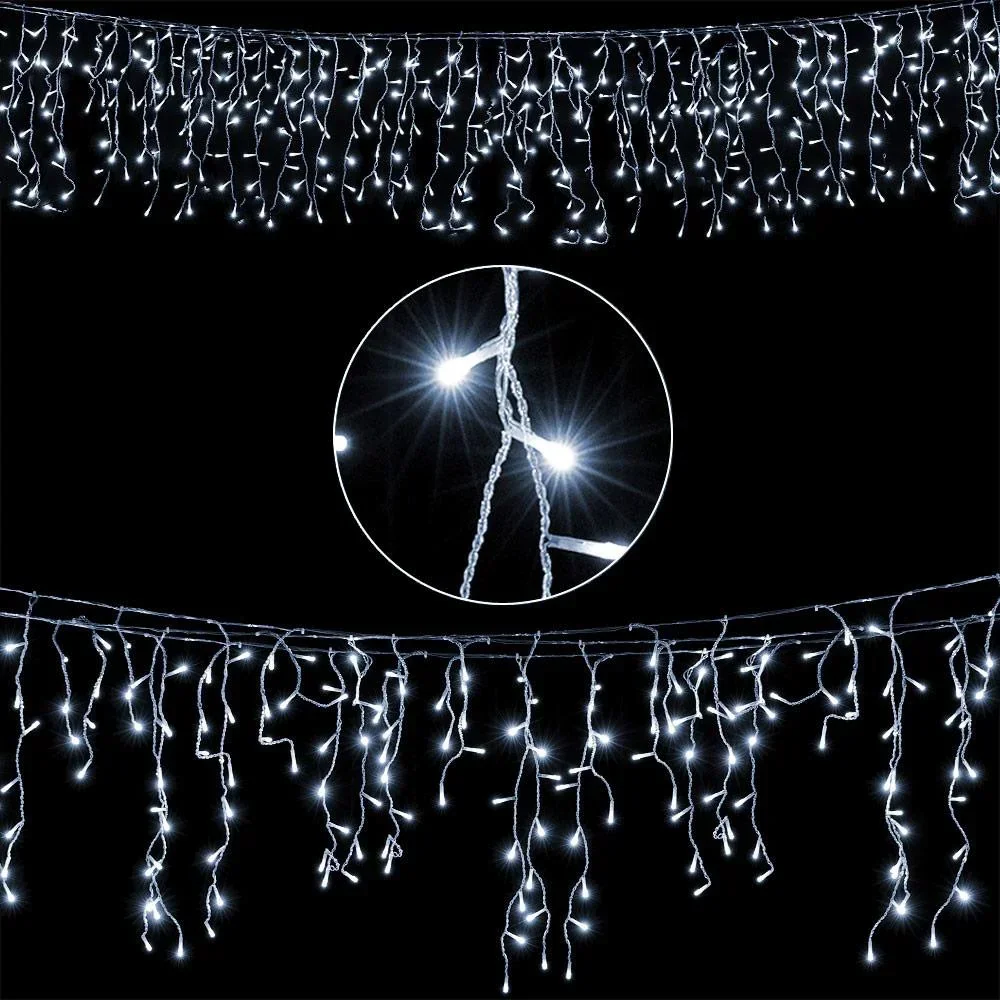 Icicle lighting - 10M 400 LEDs - cold white