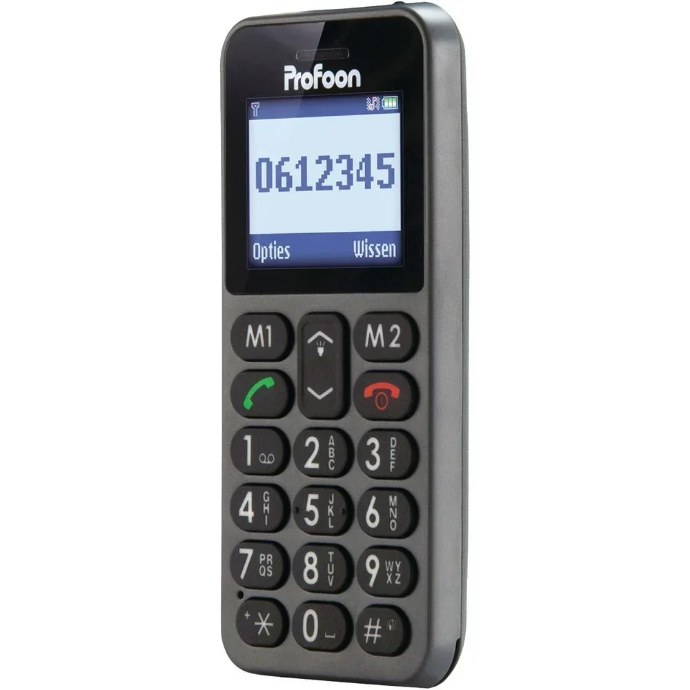 Mobile phone 1.8" large button phone dark gray