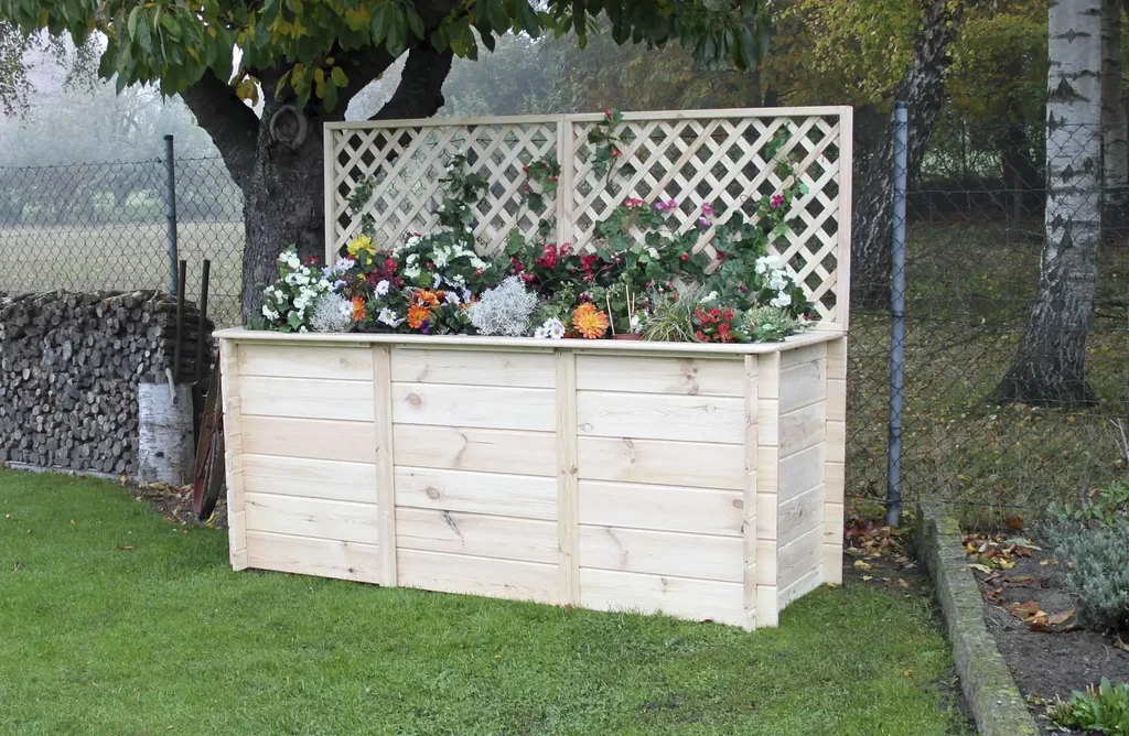 Raised bed 1.6 m with trellis attachment