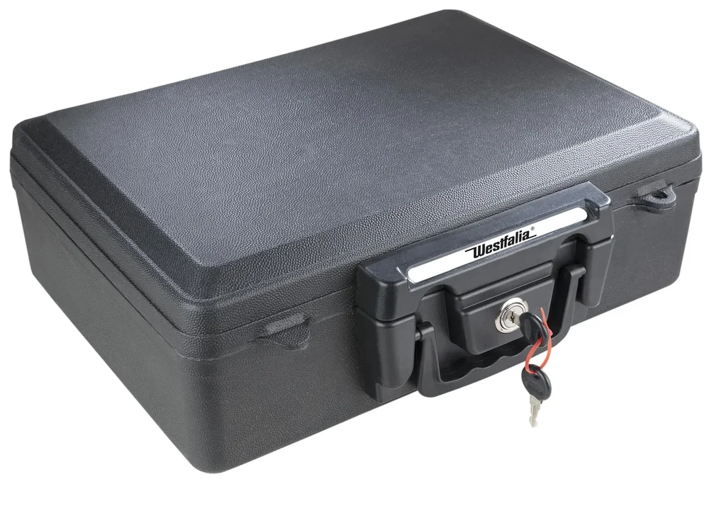 Document box for safe storage of documents, fireproof
