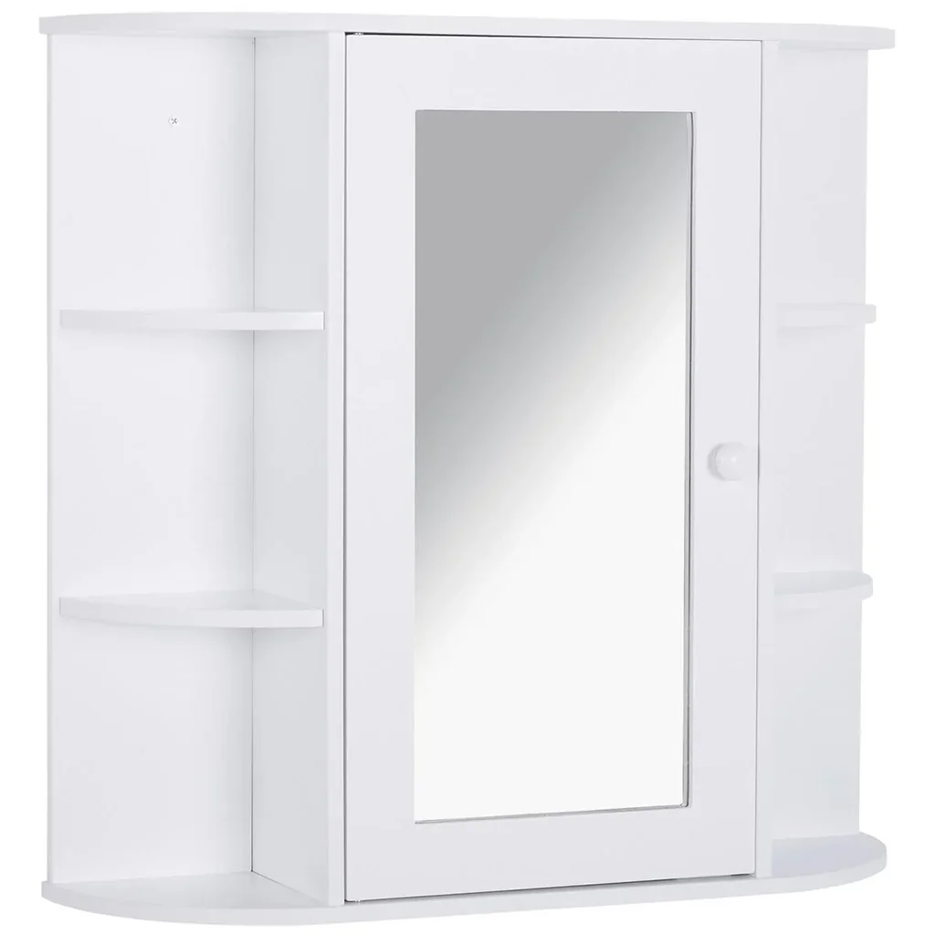 white mirror cabinet