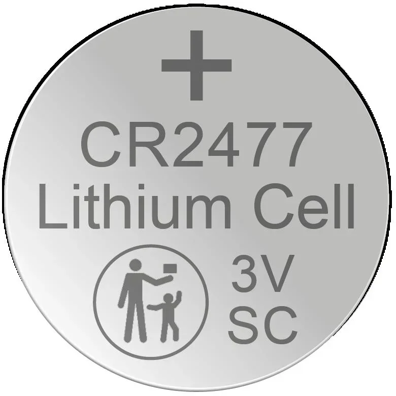 Lithium button cell CR2477, 3 Volt - 1 piece