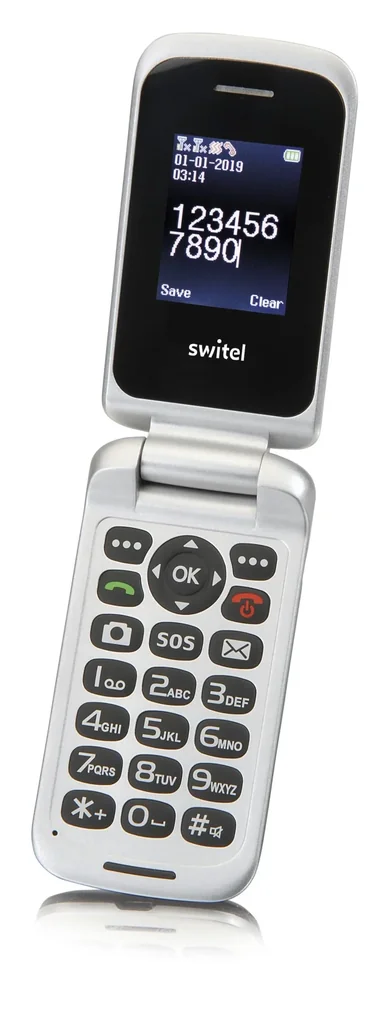 Mobile phone with dual SIM and SOS direct dial button