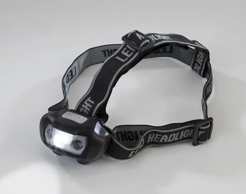 Cree LED headlamp 3 watts with 2 additional red LEDs