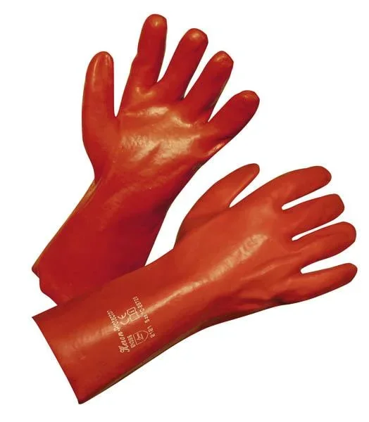 PVC protective gloves size 10