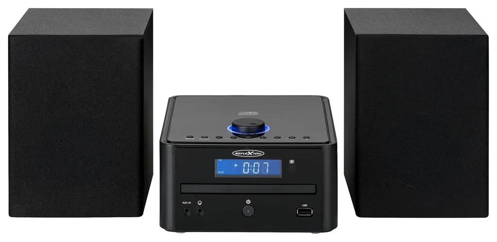 Stereo Micro-HiFi System with FM, USB, MP3/CD and Bluetooth