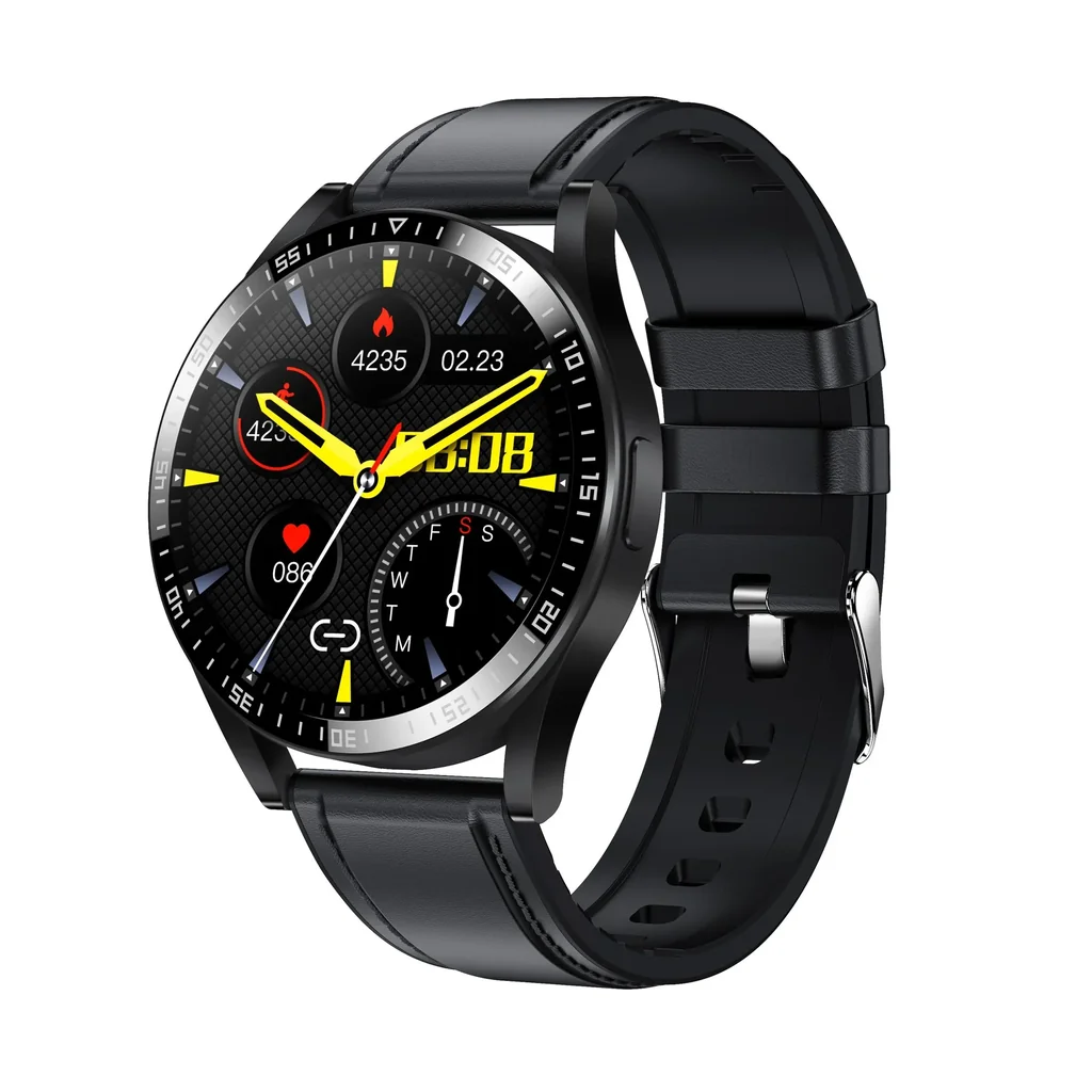 Bluetooth Smartwatch with heart rate, blood pressure and blood oxygen sensor, IPS display