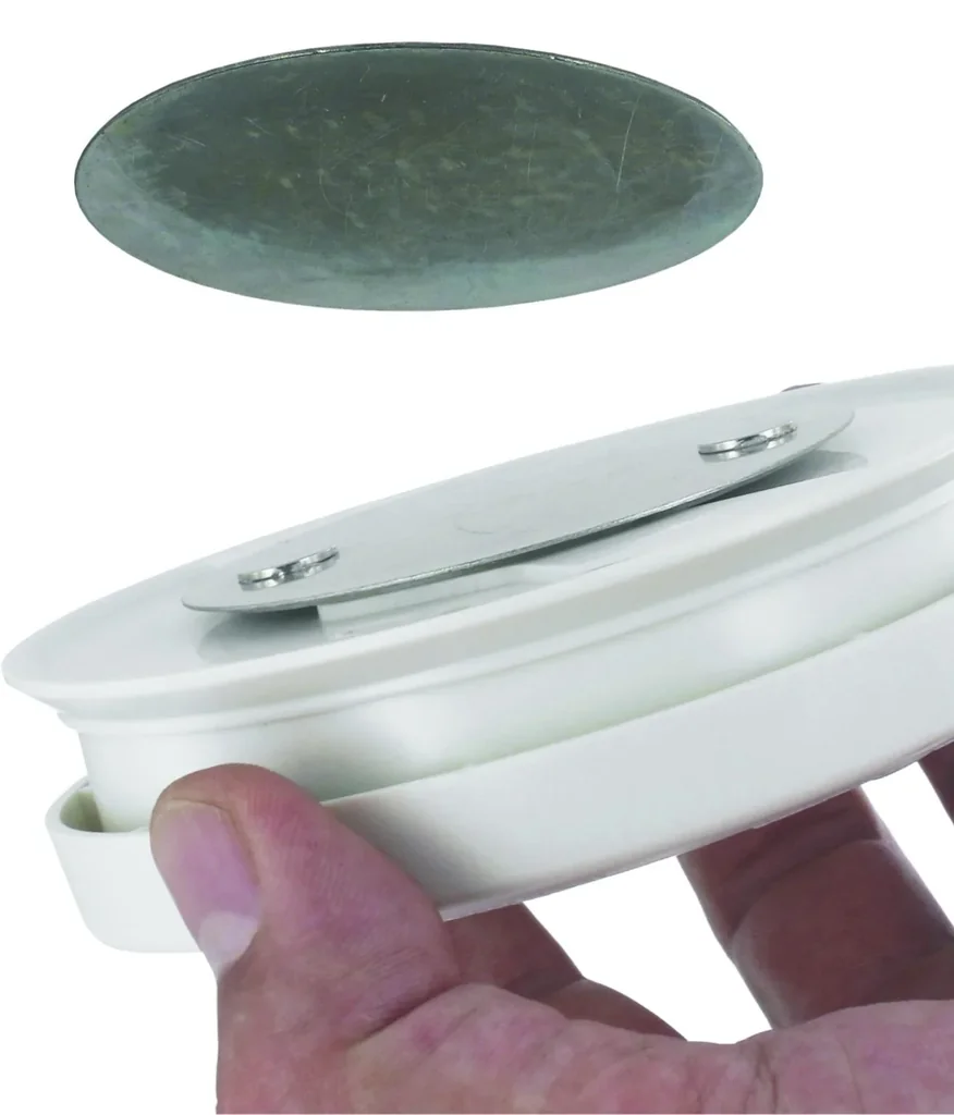 Magnetic mounting for smoke detectors – self-adhesive, no drilling required!