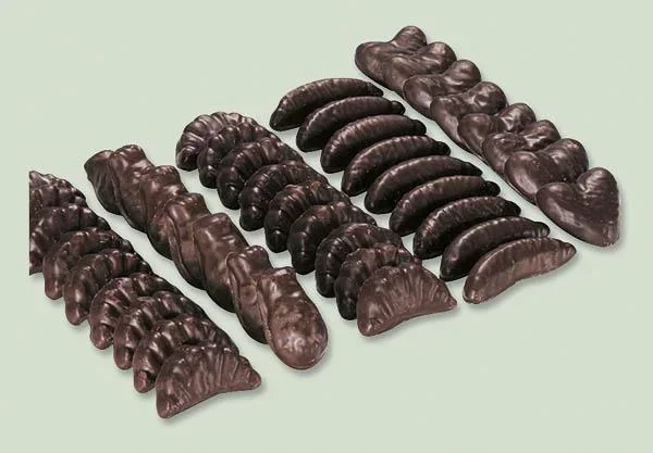 Chocolate-covered fruit jelly assortment, 1000 g