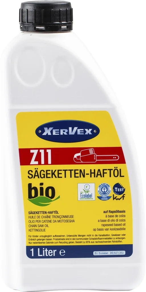 Organic saw chain adhesive oil, 1000 ml