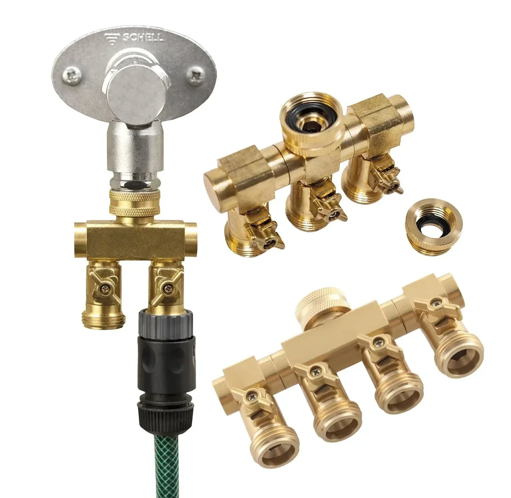 Water distributor 2-way external thread 3/4"