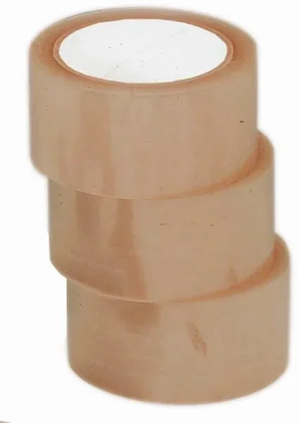 Poly tape, 3 rolls, brown