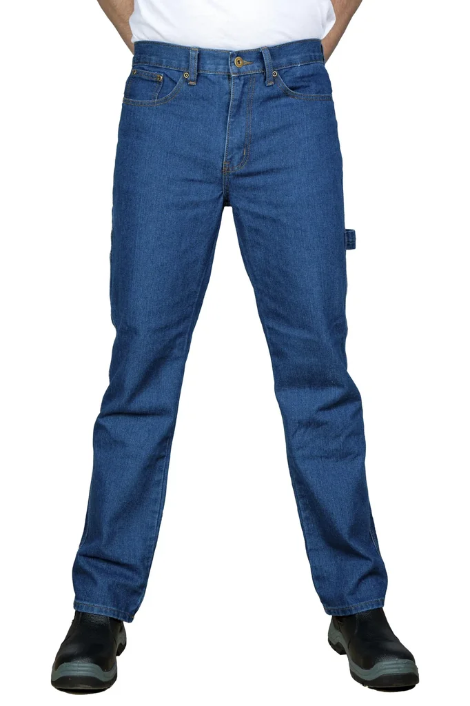 Work jeans made of durable denim, color blue, size 53