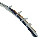 Cable ties 4.8 x 120 mm, UV-stable - 100 pieces - color black