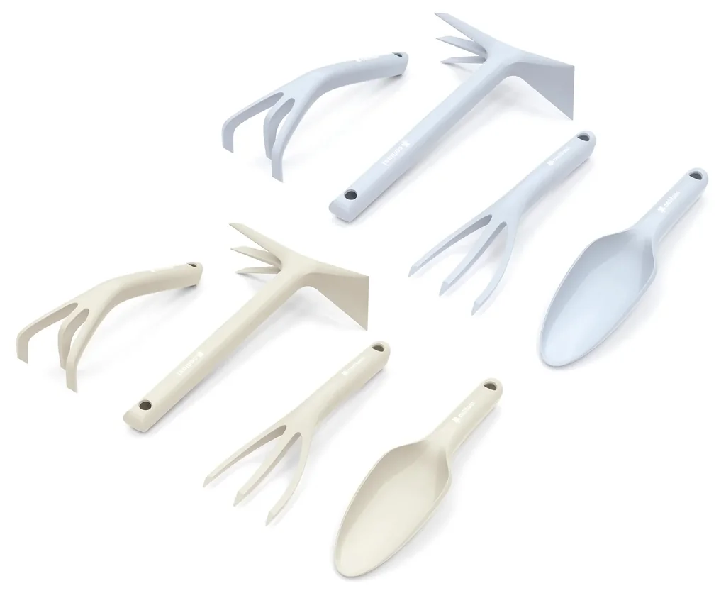 Garden hand tools set, sky blue