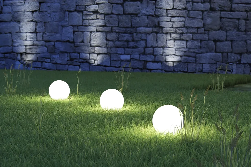 LED solar ball lamp 15cm