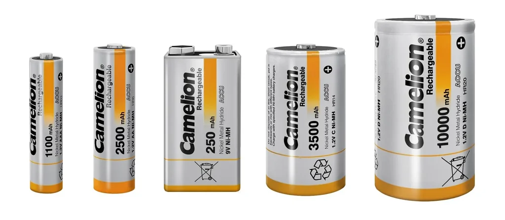 NiMH 9V block battery with 250mAh - 1 piece including box