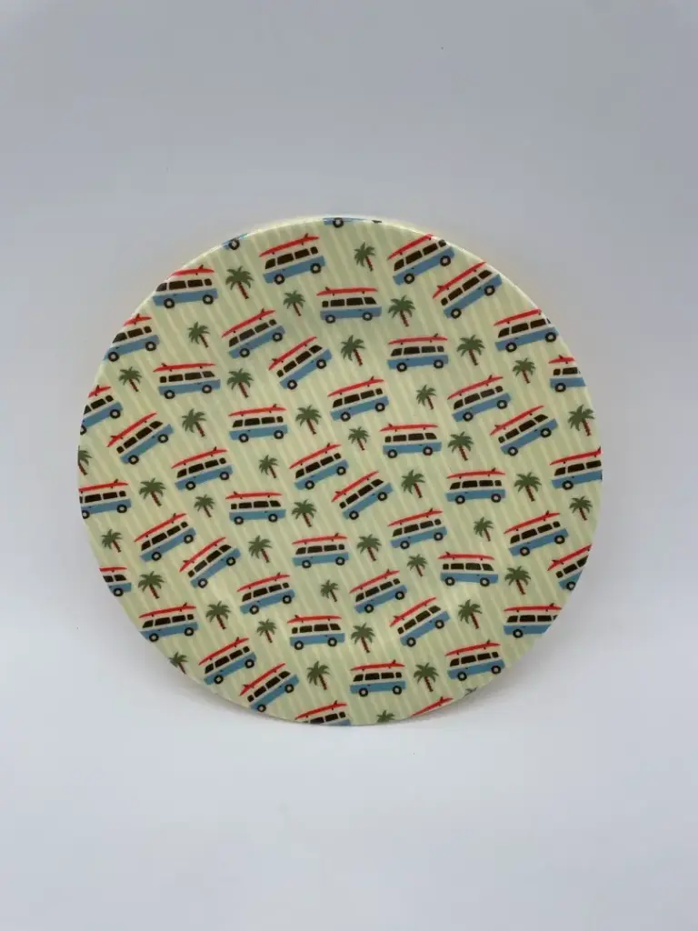 RICE Plate - Car Print, round