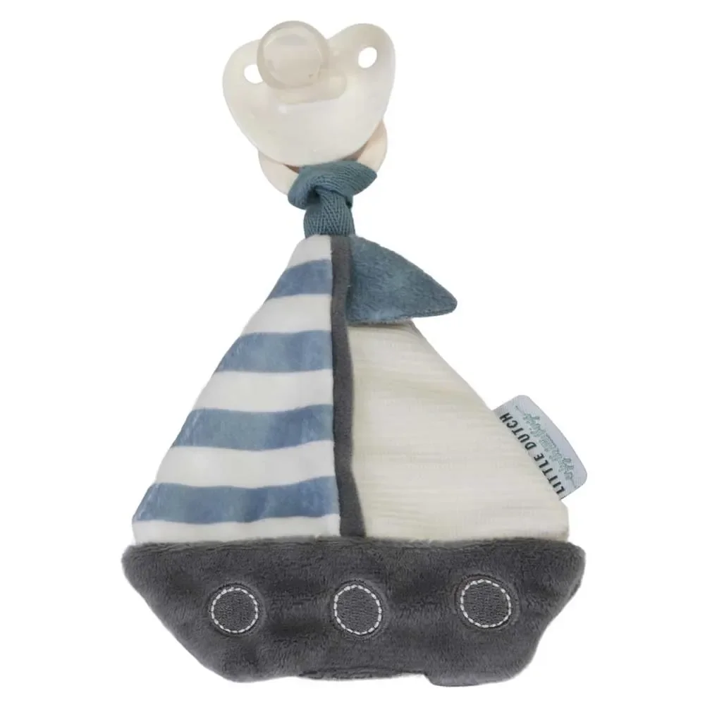 Little Dutch Schnullert towel sailboat "Sailors Bay"