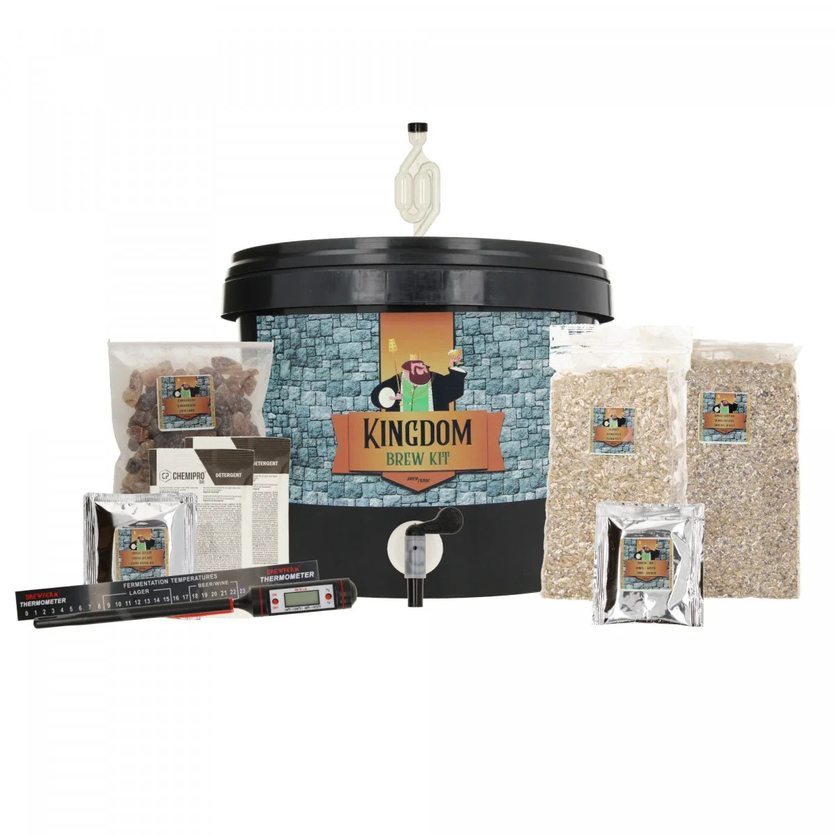 Kingdom Brew Kit, Beer brewing set - Dunkel, Complete malt mix for 5L beer