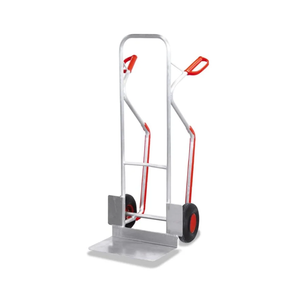 Aluminum Hand Truck with Large Shovel & Pneumatic Tires - 200 kg Capacity