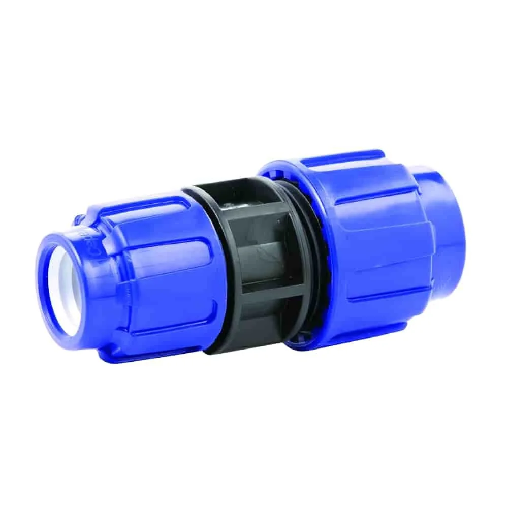 PE Pipe Reducing Coupling 40 x 32 mm, Compression Fitting
