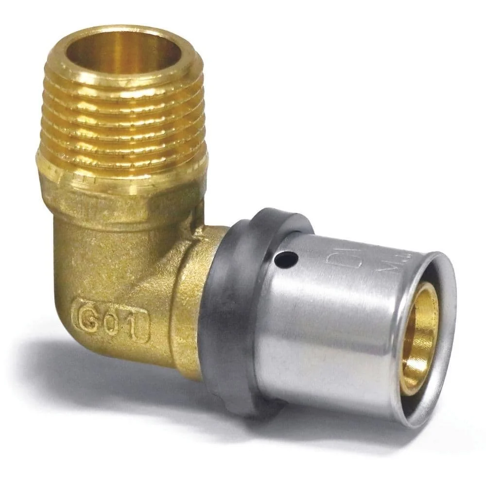 Press Fitting Transition Elbow 26 x 3 - 3/4" Male Adapter