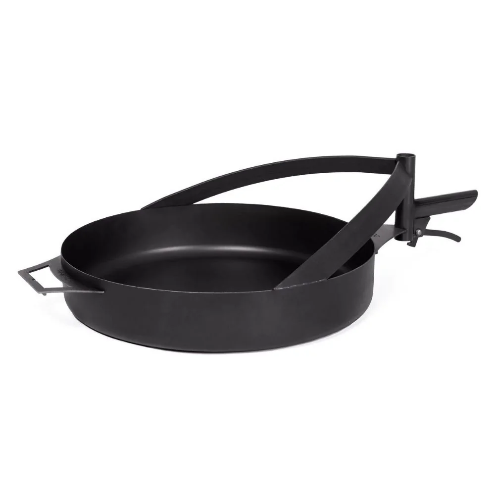 50cm Fire Pit Grill Pan, Natural Steel