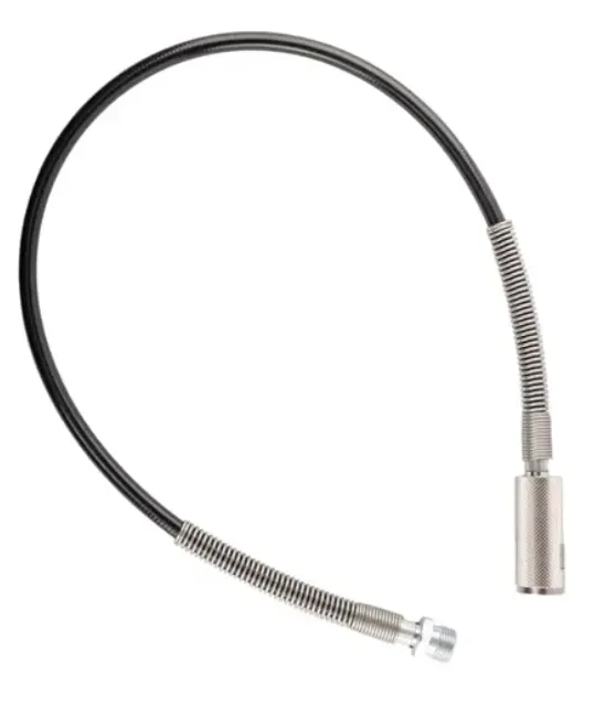 High-pressure hose - CO2 for dispensing system - 2m external thread and hand-tightening knurled nut