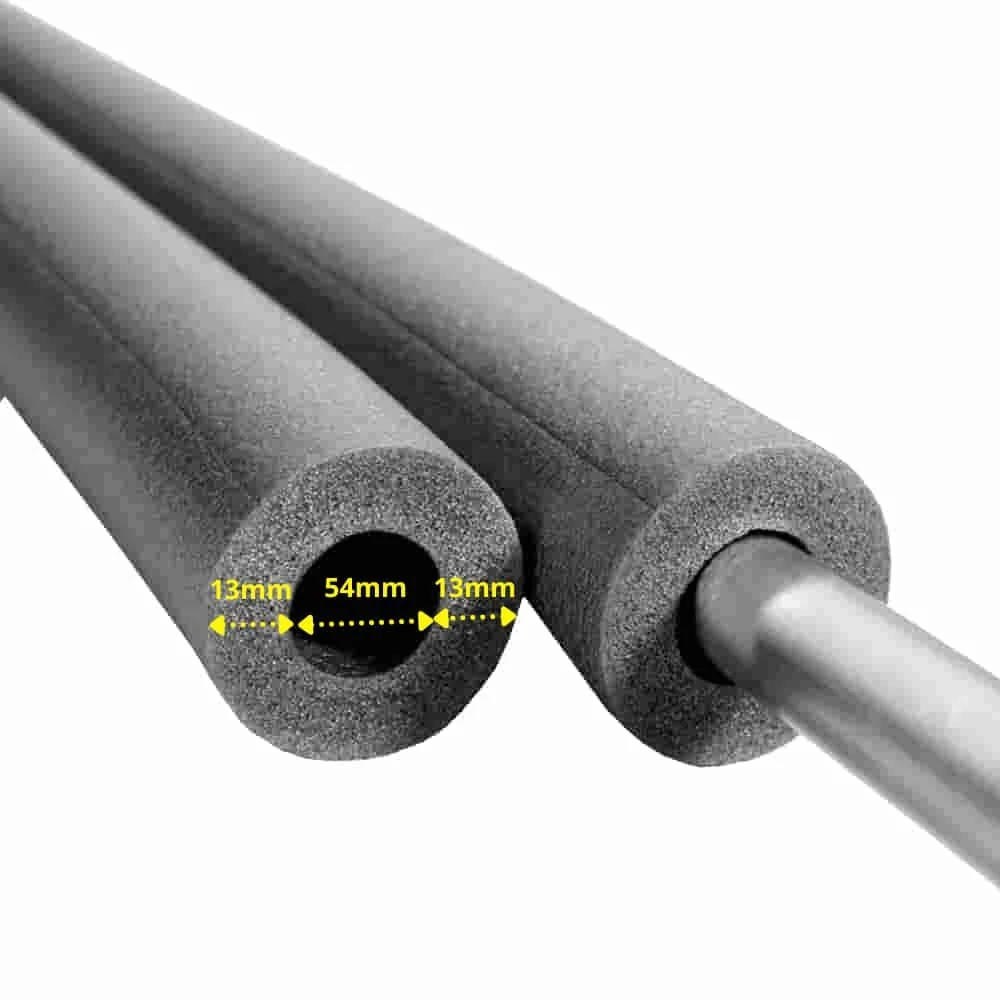 Pipe insulation, insulation tubing, 54 mm, 2m, 13 mm insulation