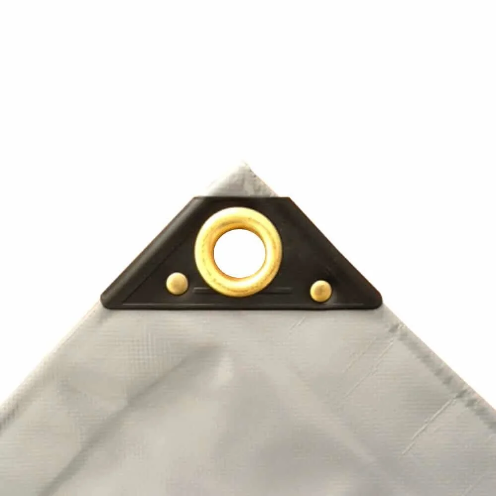 PVC Tarp, Waterproof Cover, 650 g/m², 8 x 10 (80m²), Gray Heavy Duty Tarp