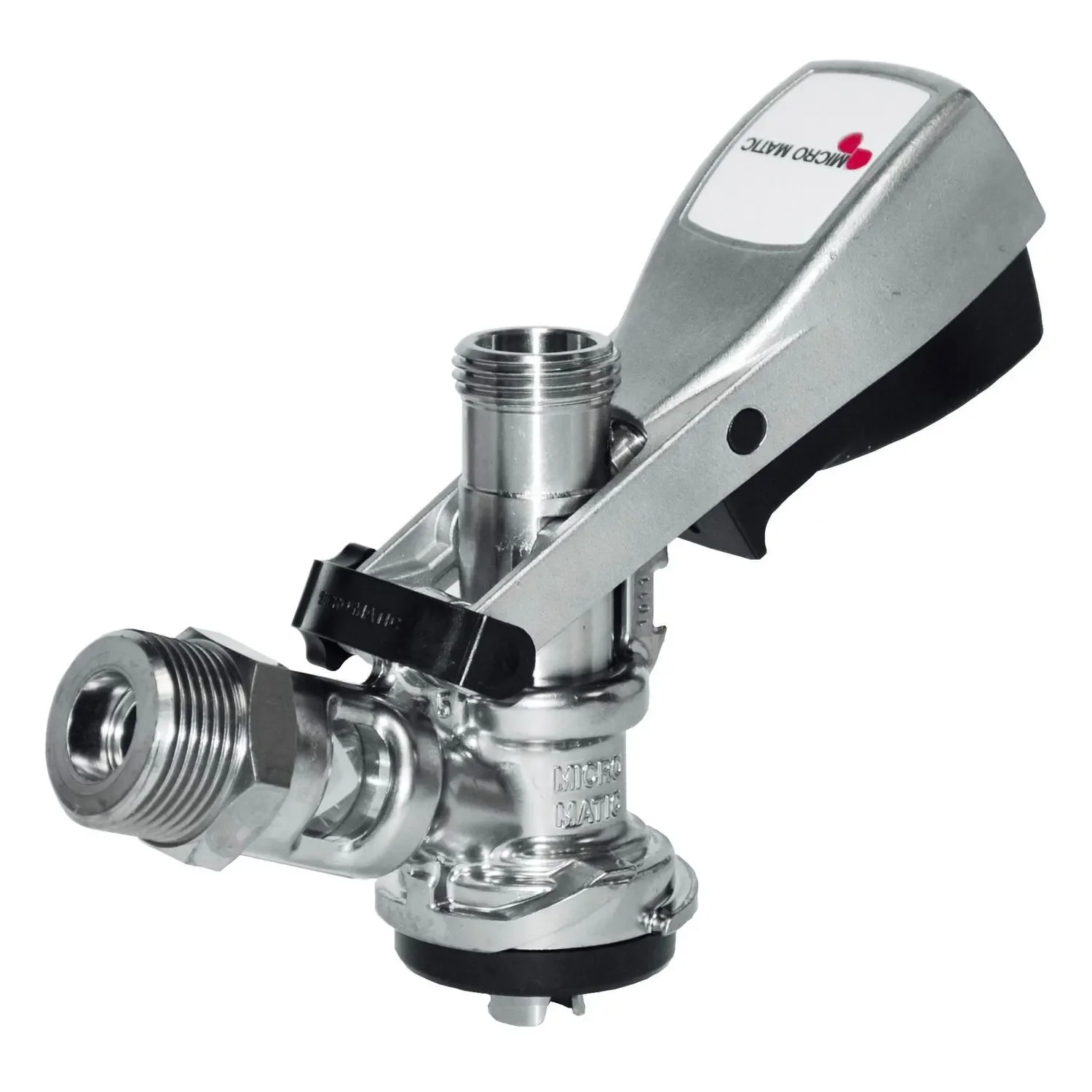 Keg coupler, Keg closure - Micro Matic Type S - Cellar tapping with stainless steel pestle & backflow protection