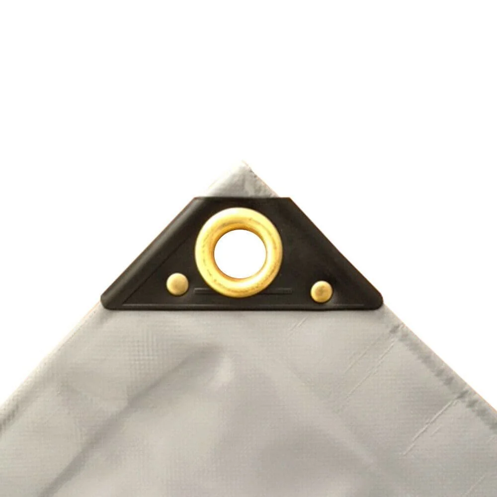 PVC Tarp 650g, 4x8m (32m²), Waterproof, Heavy Duty, gray, Ripstop, Construction Tarp