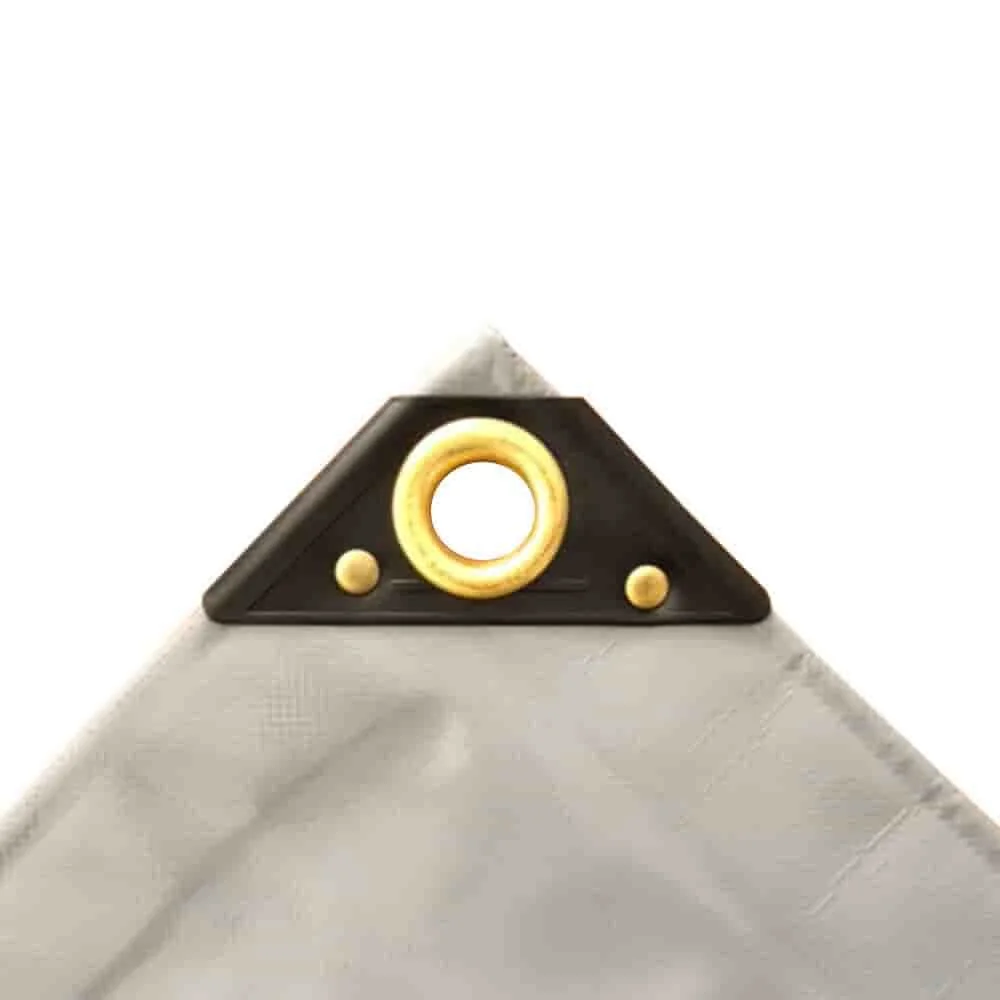 PVC Tarp 650g/m², 6x10m (60m²), gray, Waterproof Heavy Duty Cover, Tarpaulin