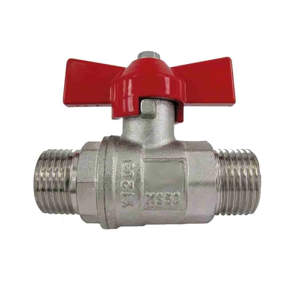 1 Inch Brass Ball Valve, Wing Handle, Full Port
