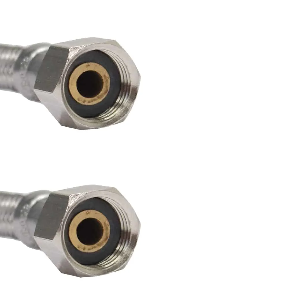 3/8 Inch Stainless Steel Braided Water Hose, 1500mm, DN8