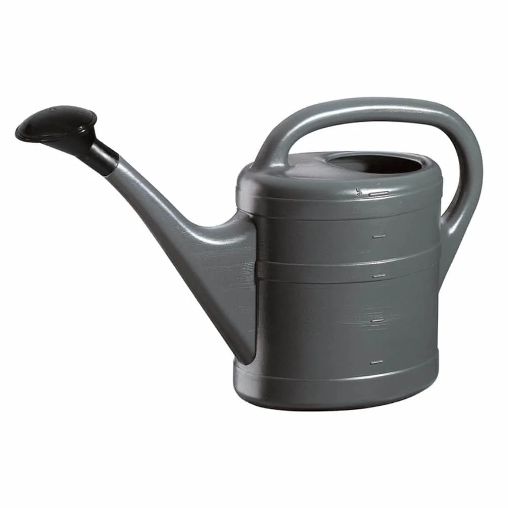 5 Liter Watering Can, Anthracite Plastic with Sprinkler