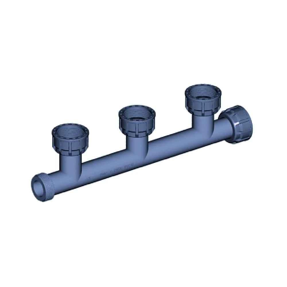 1 Inch PVC Manifold with 3 Outlets, PVC Fitting